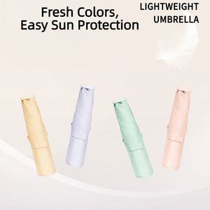 Parapluie pliant compact léger 113g UPF50 avec logo personnalisé pour femmes, idéal pour les voyages, l'école, la vente au détail et les cadeaux - Product Image 2