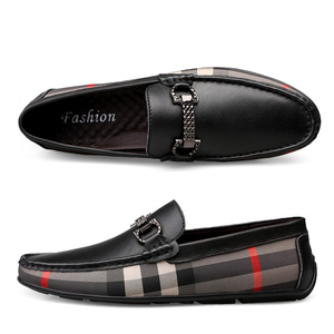 Commercio all'ingrosso di Cuoio Della Mucca Scarpe Basse Fannulloni Casuali Degli Uomini - Product Image 4