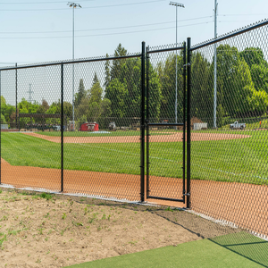 Rejilla de valla de eslabones de cadena galvanizada directa de fábrica <span class=keywords><strong>Simple</strong></span> proporcionada con panel de valla de eslabones de cadena temporal de <span class=keywords><strong>precio</strong></span> competitivo - Product Image 4