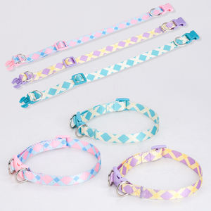 <span class=keywords><strong>Collar</strong></span> de perro con estampado de poliéster suave y cómodo 2025, <span class=keywords><strong>Collar</strong></span> de perro mascota con estampado de rombos personalizado de diseñador de lujo <span class=keywords><strong>Popular</strong></span> - Product Image 3