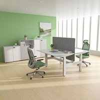 Poste de travail intelligent moderne ergonomique réglable en hauteur électrique 4 moteurs 4 jambes assis debout poste de travail de bureau
