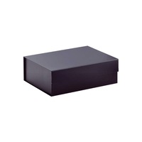 Emballage de boîte-cadeau d'affaires de luxe papier kraft pliant personnalisé avec aimant gaufrage doublure d'éponge de stratification mate pour chewing-gum