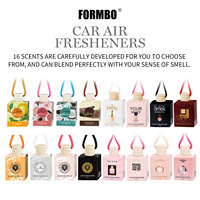 Bouteille en Verre Personnalisée pour Désodorisant Liquide de Voiture, Flacon Diffuseur 8ml Suspendu pour Parfum et Huile Essentielle