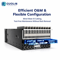 Server Rakmount AI Model Bahasa Besar FusionServer G6550 V8 6U 24 DDR5 10 GPU Accelerator Grosir