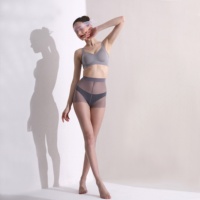 Offre Échantillon Transparent Femme Sexy Lesbiennes Collants Nylon Bas
