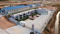 Bureau de chantier préfabriqué à montage rapide, durable et économique, espace de travail modulaire pour camp de construction et projets isolés