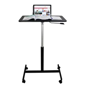 Office Movable Table with Wheels Home Lifting Study Desk