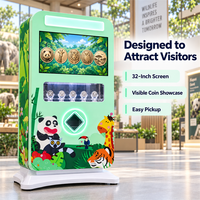 Distributeur automatique de pièces de monnaie souvenirs personnalisées à grand écran de 32 pouces avec acier inoxydable et écran tactile pour musées et parcs d'attractions