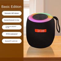 Mini Altavoz Inalámbrico BT Portátil con Micrófono Incorporado y Soporte para Tarjeta de Memoria, Batería de 200-500mAh con hasta 3 Horas de Reproducción