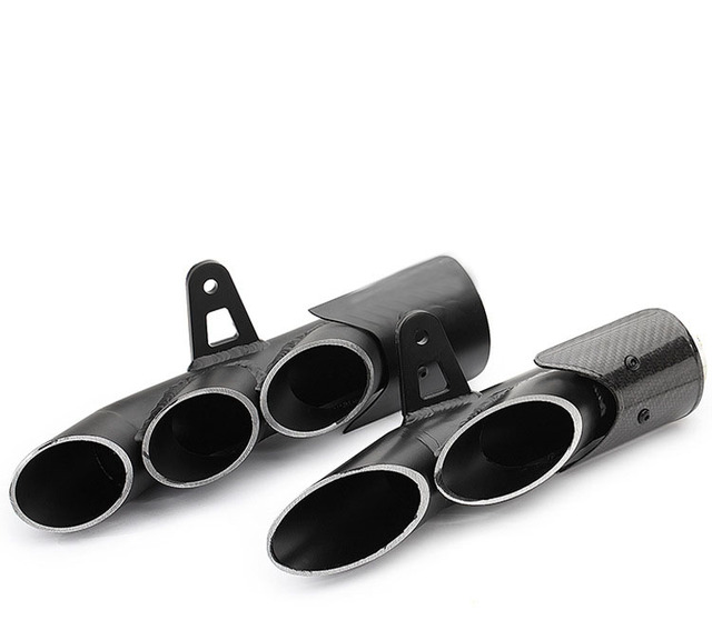 51mm Universal Motorcycle Exhaust Muffler Two Three Outlet Pipe Racing Escape Moto for YZF R1 R3 R6 Z1000 S1000RR CBR1000RR