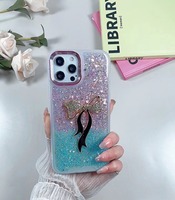 Coques de téléphone portable colorées en PC liquide, design tendance pour femmes, pour iPhone 12 13 14 15 16 17 18 Pro Max