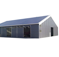 Hangar d'entrepôt de structure en acier préfabriqué American Standard Barn Pôle métallique préfabriqué Grange Kits de construction à ossature en acier à vendre