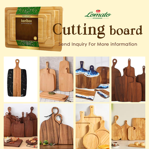 Bán Buôn Biểu Tượng Tia Laser Ánh Sáng Tối Nhà Bếp Tre Keo Sồi Óc Chó Ô Liu Sồi Gỗ Tếch Cắt Hội Đồng Quản Trị Cắt Khối Với Xử Lý - Product Image 6