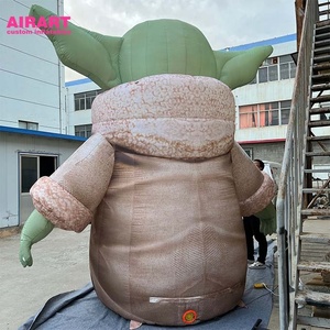 Halloween trang trí màu xanh lá cây Inflatable nhân vật hoạt hình, Inflatable Halloween quái vật phim hoạt hình - Product Image 2