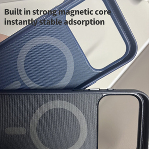 Funda Protectora Magnética <span class=keywords><strong>de</strong></span> Tela Tecnológica para iPhone 17 Pro 18 Pro Max con Botón <span class=keywords><strong>de</strong></span> Cámara en Color Original - Product Image 5