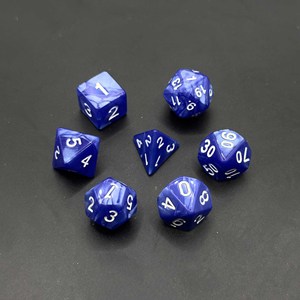 Factory Direct Acrylic Custom Trpg 7pcs Per Set <strong>Dice</strong> Polyhedral 20 Sided Faces Dnd D&amp;d Pearl Color Starry Color Plastic <strong>Dice</strong> - Product Image 3