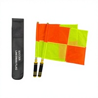 Ensemble de drapeaux de juge d'arbitre de football professionnel, drapeaux de signalisation portatifs pour l'entraînement et la compétition
