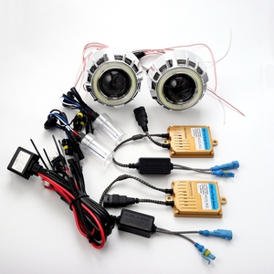 Cql 2.5 "<span class=keywords><strong>HID</strong></span> <span class=keywords><strong>bixenon</strong></span> H1 ống kính máy chiếu H4 H7 H11 ổ cắm vít đôi LED quang thiên thần trắng mắt xe Styling trang bị thêm đèn pha - Product Image 6