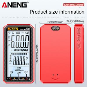 एंंग अल्ट्रा-पतले फुल-स्क्रीन बुद्धिमान कॉर्डलेस/बैटरी-संचालित एंटी-स्लिप पकड़ मल्टीमीटर डिजिटल बड़े स्क्रीन स्वचालित - Product Image 4