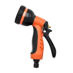 Poly 8- Pattern Hose Nozzle New Promotion Outdoor Garden Hose Nozzle Sprayer Cleaning Kit Gun