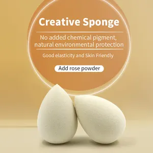 Latex Free Plant-based Eco-Friendly Beauty Cosmetic Puffs Powder Puff Blending Custom Makeup Blender Sponge Egg