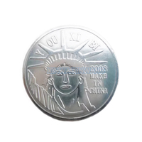 Pièces de monnaie en acier inoxydable de 24 mm et 25 mm pour centre de jeux d'échange de pièces, jeu de poussoir de pièces et machine à griffes de distribution