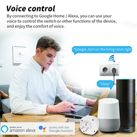 SIXWGH Alexa-pris en charge Smart Home WiFi prise intelligente adaptateur de prise NFC SDK prise murale réseau électronique sortie en plastique synchronisation