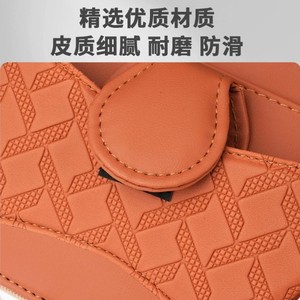 Leather <b>Car</b> Sun Visor Card Holder With Sunglasses <b>Clip</b> 32x16 For Interior Storage - Product Image 4