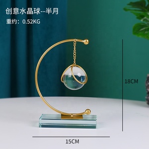 北欧モダン クリスタル製 インテリア雑貨 ゴールド 高級装飾品 リビングテーブル用 装飾オブジェ - Product Image 4