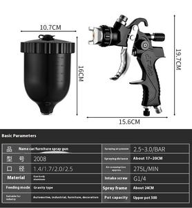Pistolet de pulvérisation à air comprimé manuel de haute qualité H2000 600 ml, buse de 1,4 mm, HVLP, assemblage facile en alliage, pulvérisateur à gravité - Product Image 6
