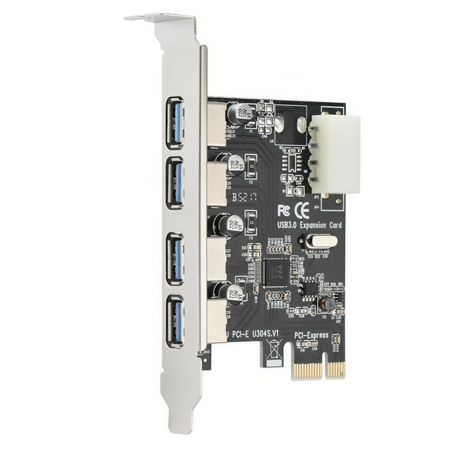 PCI-E to USB 3.0 HUB Adapter 4 Port PCI E Express PCIe 1x to Desktop Computer USB Port Expansion Card USB3.0 4 Ports 5Gbps Speed