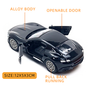 Modèle de Supercar en Métal Moulé sous Pression Style Roma 1:36, à Tirer en Arrière, Portes Ouvrables, <span class=keywords><strong>GT</strong></span> Italien, Jouet pour Enfants - Vente en Gros - Product Image 2