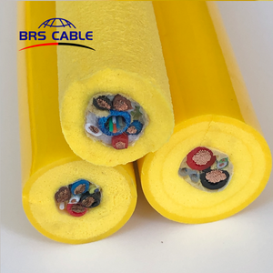 Neutrally nổi 24awgx2 + 20awgx2 + 20awgx2 rov Tether rov Cáp Pur bị mắc kẹt dây nhỏ bị mắc kẹt dây điện màu đen và đỏ - Product Image 3