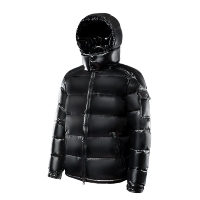 Veste matelassée en nylon respirant imprimé d'hiver, rembourrage en fausse fourrure, à capuche, coupe-vent pour homme, usage quotidien en plein air