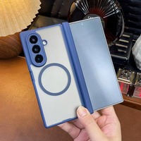 Étui pour Samsung Galaxy Z Fold 8, coque de téléphone effet peau pour Z Fold 8 7 avec charge magnétique sans fil, coque de téléphone portable