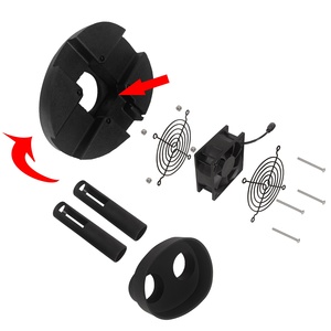 Nuevo Soporte de Secado <span class=keywords><strong>para</strong></span> Casco y Botas de Motocicleta con Ventilador de Refrigeración, Ajuste Universal, Color Negro - Product Image 2
