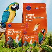 Pakan Burung Buah dan Sayuran yang Diperkaya Vitamin Alami untuk Macaw African Grey Parrot Diet Harian Pakan Pelet Umur Simpan 2 Tahun