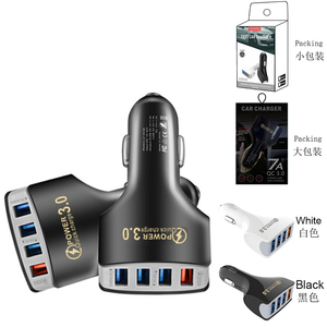 อะแดปเตอร์ชาร์จเร็วในรถยนต์แบบ USB <span class=keywords><strong>4</strong></span>พอร์ตสำหรับ iPhone 13 12 11 Pro Xiaomi Huawei ที่ชาร์จในรถยนต์และโทรศัพท์มือถือ - Product Image 2