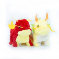 W2TOY Mainan Naga Cina Elektrik Berbahan Plush Desain Eksklusif Grosir Kustomisasi Penjualan Langsung Pabrik Teman Kartun OEMODM3+