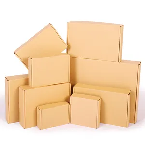 Изготовленный на заказ логотип складываемый гофрированный маленький картон для одежды Подарочная почтовая коробка картонные упаковочные коробки для доставки