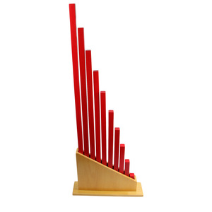 Giáo Dục Sớm Trẻ Em Bằng Gỗ Học Tập Đồ Chơi Số Que Montessori Dạy Học Hỗ Trợ Đứng Dài Màu Đỏ Que Đứng - Product Image 3