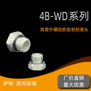 Bouchon hexagonal standard impérial pour pipelines pétroliers, filetage interne en G à 60 degrés, 4B-WD, joint conique à 45 degrés, équipement de champ pétrolier - Product Image 2