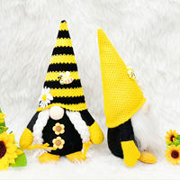 Gnomo de Peluche Hecho a Mano para el Festival de las Abejas, Muñeco Sueco Tomte Nisse sin Rostro con Girasol, Adorno Duradero para el Hogar, Novedad de Gran Venta