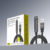 Support de téléphone pliable fourni par l'usine, câble de charge rapide USB-A vers Type-C 65W