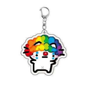 Nouveau porte-clés pendentif décoratif léger en acrylique imprimé UV, motif chaton de <span class=keywords><strong>dessin</strong></span> <span class=keywords><strong>animé</strong></span> style Ins, mignon et artistique - Product Image 5