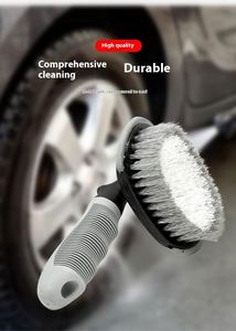 Dual Use Plastic Wheel Hub Brush Tool Home Supplies for Tire <b>Gap</b> and Car Wash Cleaning - Product Image 3