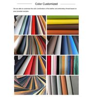 Tissu synthétique en cuir PU personnalisé blanc bleu rouge noir pour vêtements et intérieurs de maison
