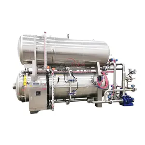 Water Immersion Retort Machine Steam Sterilization Food Autoclave Ready To Eat Meal Pouch