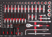 Chariot à Outils Professionnel en Acier Grande Capacité de 28 Pouces Kind Tools 344 Pièces ODM/OEM Direct Usine Garantie SPCC 3 Ans