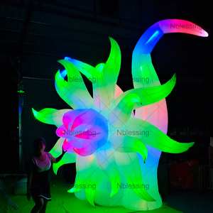 Fleurs gonflables lumineuses personnalisées à LED pour la décoration de scène d'événements et de fêtes, Publicité lumineuse gonflable - Product Image 6